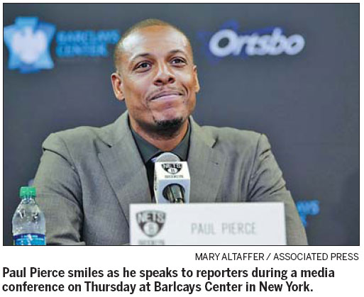 Pierce, Garnett ready to make most of move to Nets