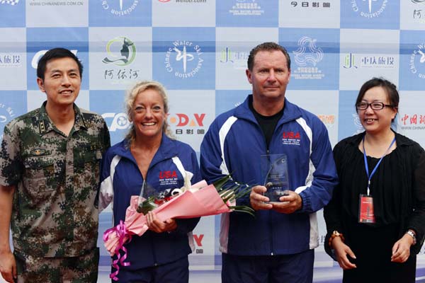 中美澳藝術滑水對抗賽彭水站美國奪冠中國獲亞軍
