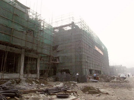 重建中的映秀鎮(zhèn)