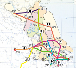 江蘇擬到2020年建11條鐵路 提“長(zhǎng)三角人”概念