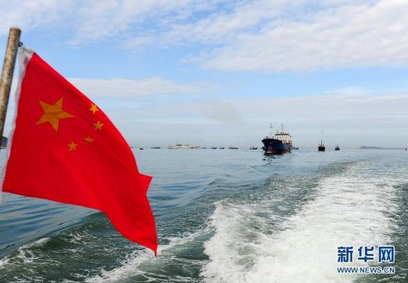 海南赴南沙漁船船隊返回三亞