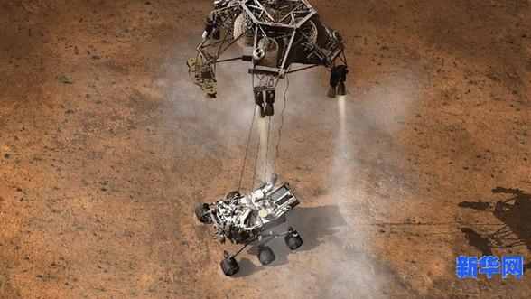 高清大圖：“好奇”號(hào)火星車即將登陸火星