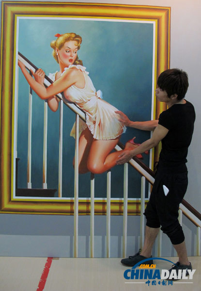 海南海口：2013國際3D魔幻世界動漫畫展吸引眼球