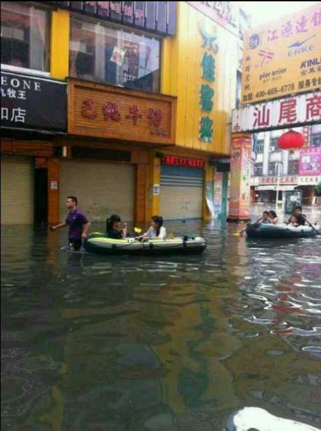 航拍廣東洪水重災(zāi)區(qū)龍窩鎮(zhèn)