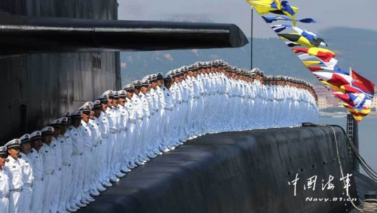 新聞聯播頭條報道解放軍首支核潛艇部隊(圖)