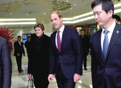 英國威廉王子抵京訪華 開始為期4天的首次中國之行