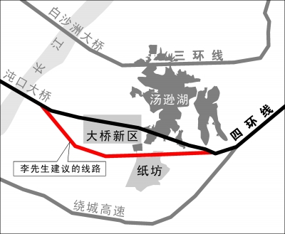 市民追問四環線能否繞開一個湖帶動一座城