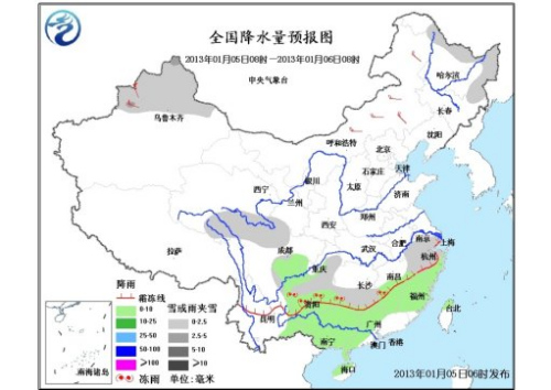 南方大部持續(xù)低溫雨雪冰凍 北方氣溫將緩慢回升