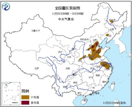 明起中東部將迎大范圍降水 今日華北江淮霧霾持續