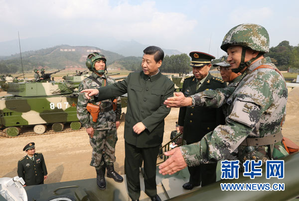 習近平在廣州戰區考察時強調 堅持富國和強軍相統一 努力建設鞏固國防和強大軍隊
