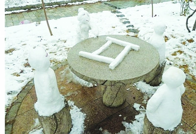 下雪啦!看看堆雪人的N種方法