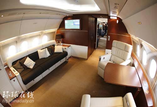 空客精英飛機(jī)奢華內(nèi)景