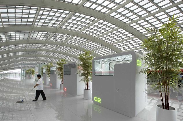 飛機乘客的福音:莫斯科謝列梅捷沃機場推出“睡眠箱”服務