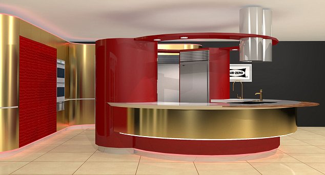 水晶吊燈、黃金桌面 30萬(wàn)英鎊頂級(jí)廚房全球只10套