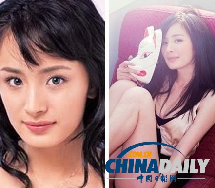柳巖李小璐楊冪　女星整容前驚人對比照