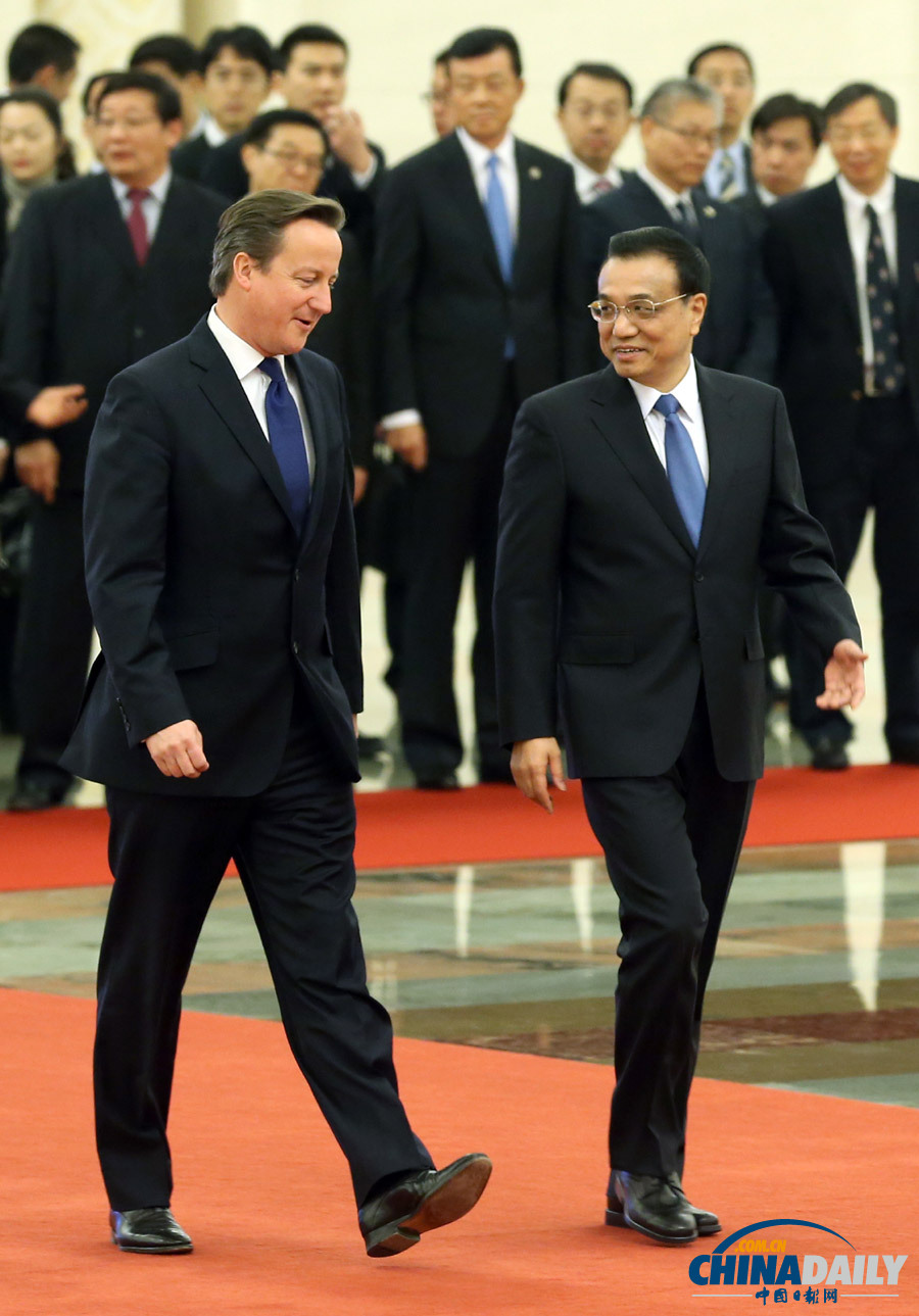 英國首相卡梅倫訪華精彩圖片集錦