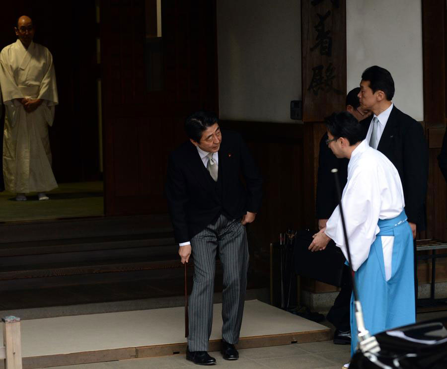 安倍晉三參拜靖國神社 中韓美三國齊聲抗議
