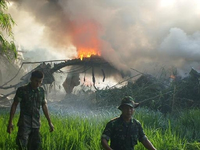 印尼一軍用機失事 死亡人數已至98人