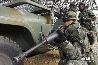 高清組圖：韓美開始舉行聯合軍事演習