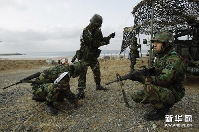 高清組圖：韓美開始舉行聯合軍事演習
