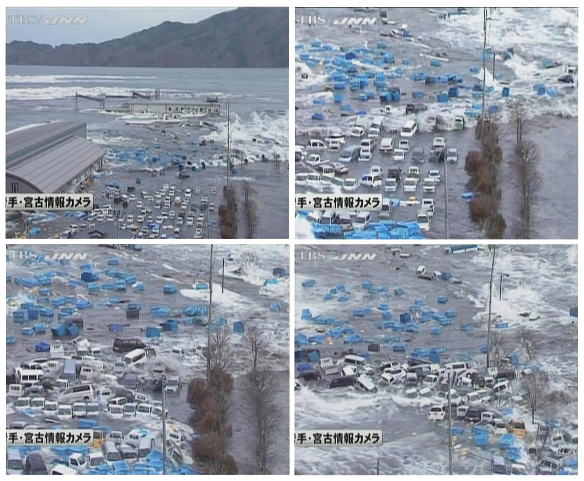 海水吞噬宮城縣大批房屋農(nóng)田