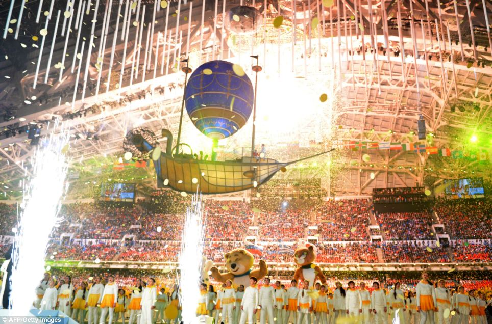 索契冬奧會閉幕式調侃“五環變四環”