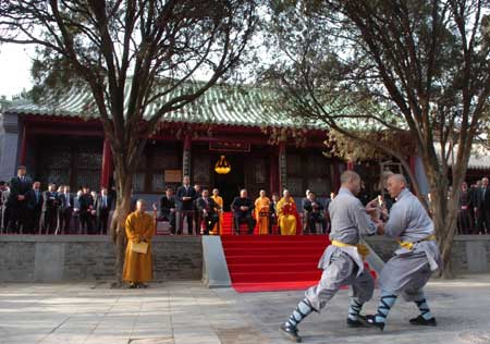 普京參觀中國少林寺