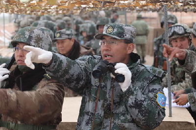 上合軍演進行首次實彈全程陸空綜合演練