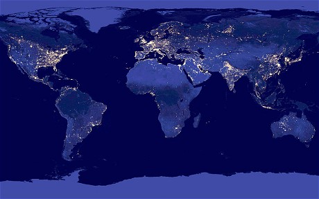 NASA發布最新高清地球夜景照片 酷似“黑色大理石”