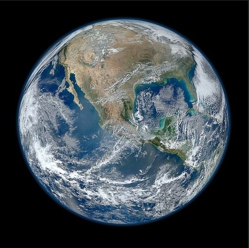 NASA發布最新高清地球夜景照片 酷似“黑色大理石”