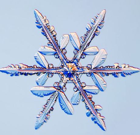 怎一個(gè)美字了得！美國科學(xué)家?guī)闶フQ看雪花(圖)