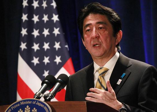 安倍首晤?yuàn)W巴馬 聲稱將繼續(xù)冷靜處理釣魚島問(wèn)題