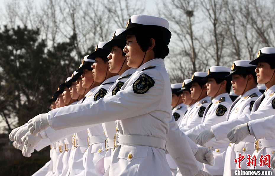 中國海軍北海艦隊新兵威武亮相（組圖）