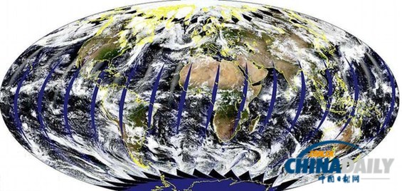 30萬張衛星照片拼成無云地圖集 提供俯瞰獨特視野
