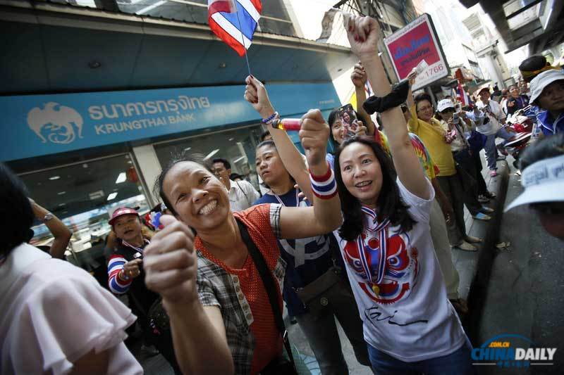 泰國反對派醞釀更大規(guī)模示威 試圖使泰國大選無效化