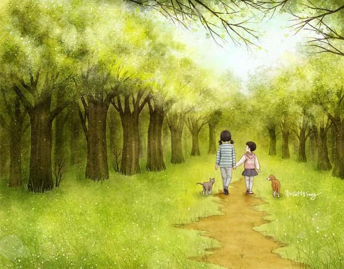 有親姐妹是什么感覺？讓插畫師來告訴你（組圖）