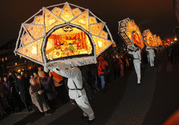 Traditional mask parade in Vienna