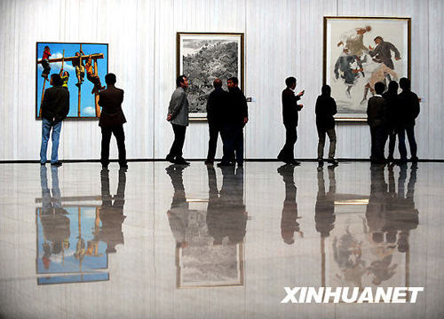 中國體育美術作品展在濟南開幕[組圖]